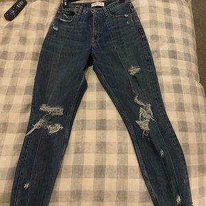 Abercrombie Curve Love High Rise Mom Jean